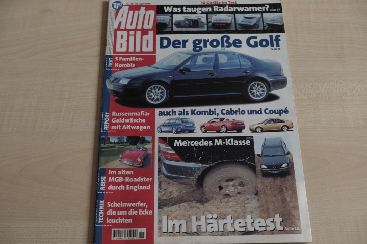 Deckblatt Auto Bild (18/1998)